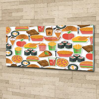 Glazen schilderij Fastfood