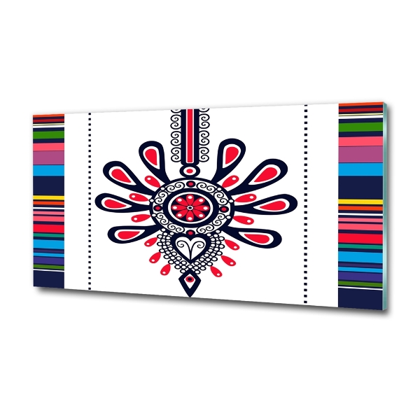 Foto-obraz szklany Polski wzór ludowy