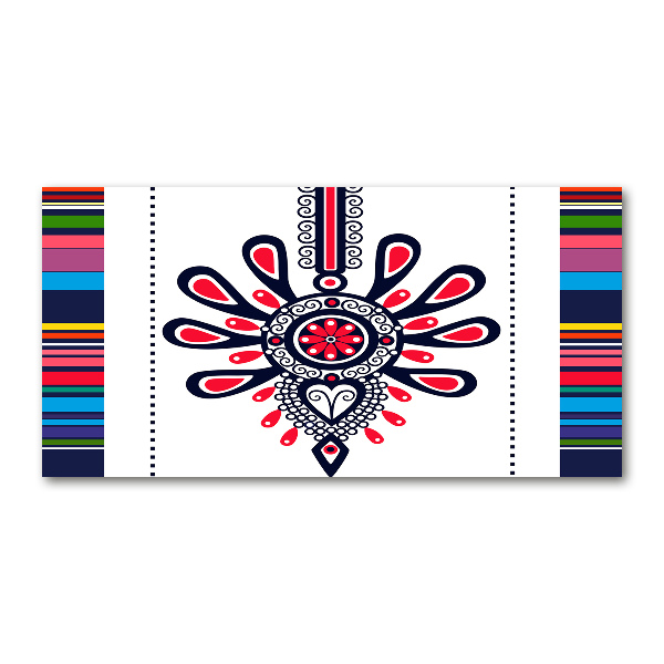 Foto-obraz szklany Polski wzór ludowy