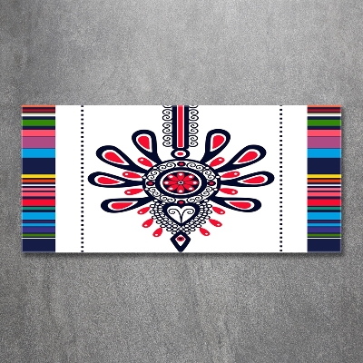 Foto-obraz szklany Polski wzór ludowy