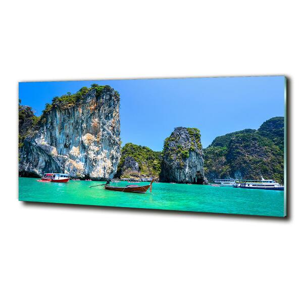 Foto schilderij op glas Boten Thailand