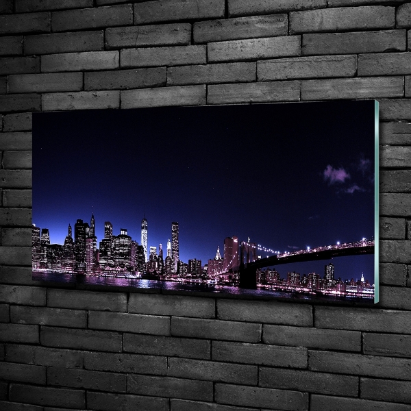 Foto schilderij op glas Brooklynbrug