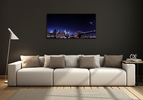 Foto schilderij op glas Brooklynbrug