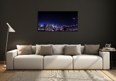 Foto schilderij op glas Brooklynbrug