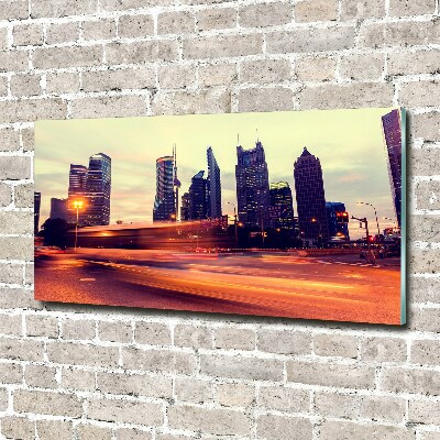 Schilderij op glas Shanghai 's nachts