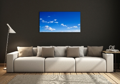 Foto schilderij op glas Wolken aan de hemel