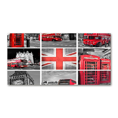 Foto obraz szkło hartowane Kolaż Londyn