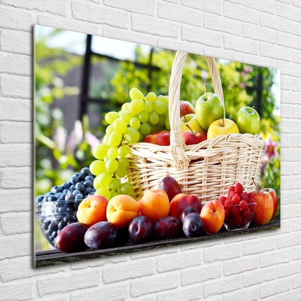 Foto schilderij op glas Fruitmand
