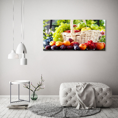 Foto schilderij op glas Fruitmand