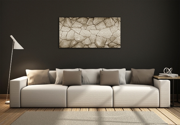 Glazen schilderij Stenen muur