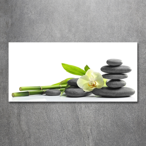 Glazen schilderij Orchidee