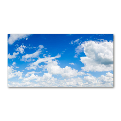 Schilderij glas Wolken aan de hemel