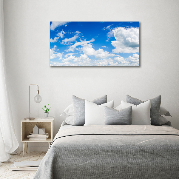 Schilderij glas Wolken aan de hemel
