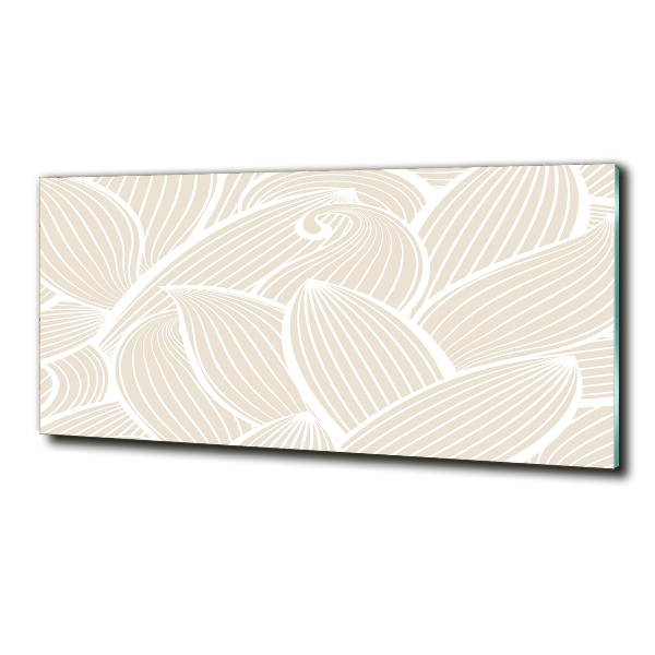 Schilderij glas Bladerenpatroon