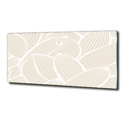 Schilderij glas Bladerenpatroon