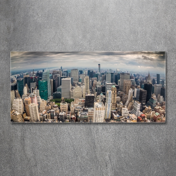 Schilderij glas New York