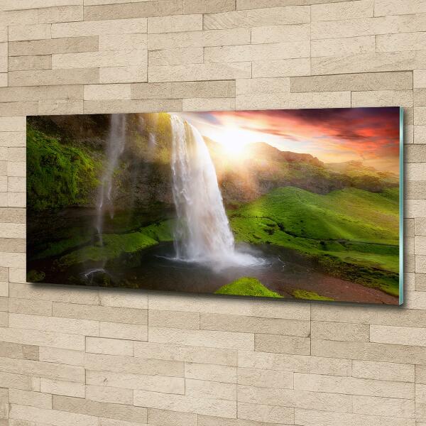 Foto schilderij op glas Waterval