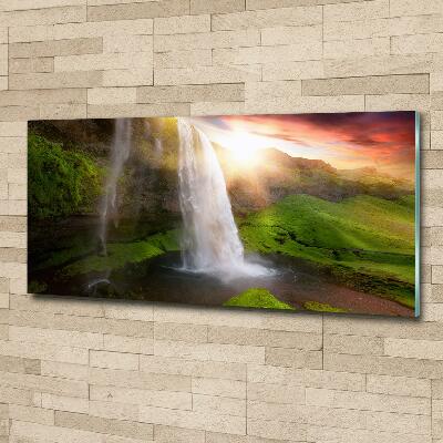Foto schilderij op glas Waterval