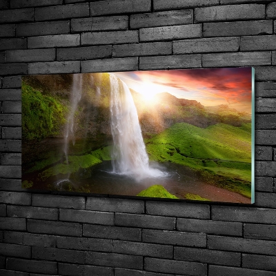 Foto schilderij op glas Waterval