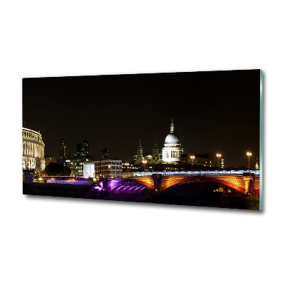 Foto obraz szkło hartowane Most nocą