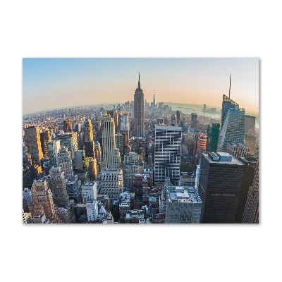 Schilderij glas Manhattan, New York