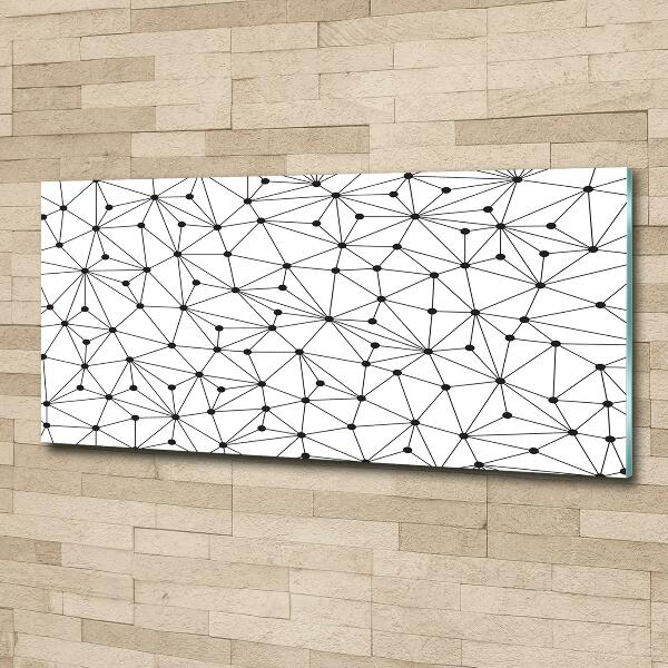 Schilderij op glas Lijnen en cirkels