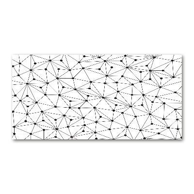 Schilderij op glas Lijnen en cirkels