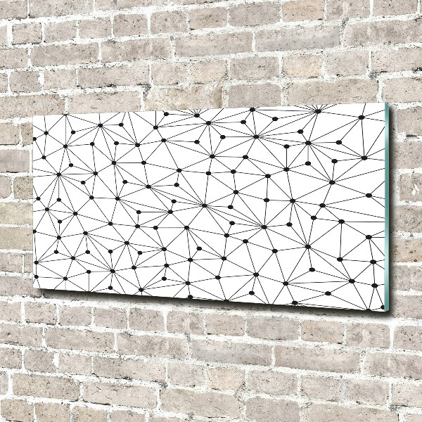 Schilderij op glas Lijnen en cirkels