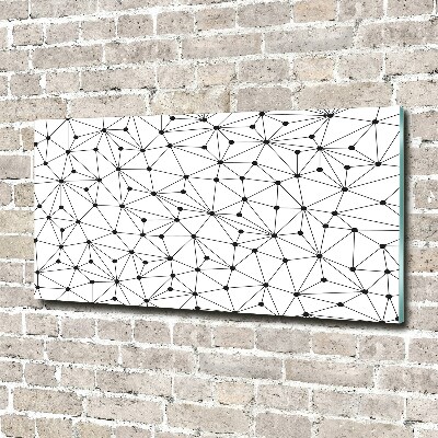 Schilderij op glas Lijnen en cirkels