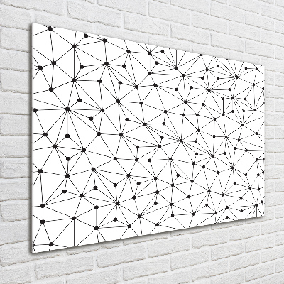 Schilderij op glas Lijnen en cirkels