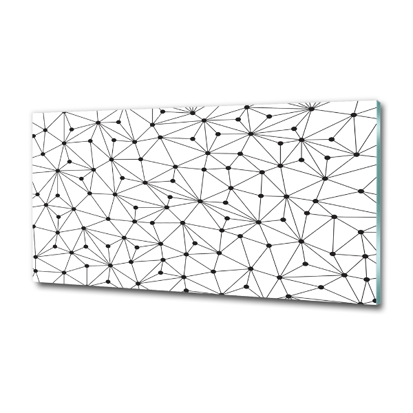 Schilderij op glas Lijnen en cirkels