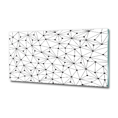 Schilderij op glas Lijnen en cirkels