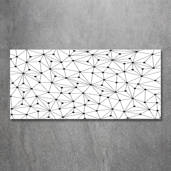 Schilderij op glas Lijnen en cirkels