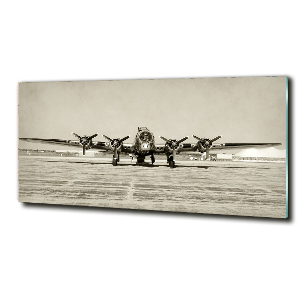 Schilderij op glas Oude bommenwerper