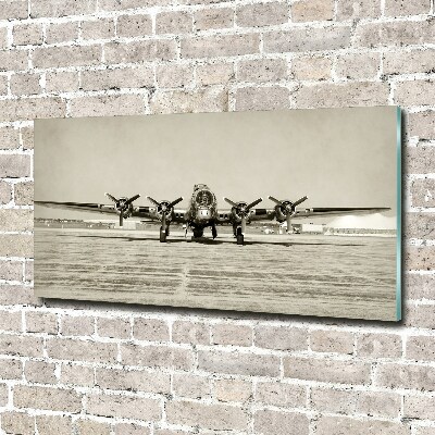 Schilderij op glas Oude bommenwerper