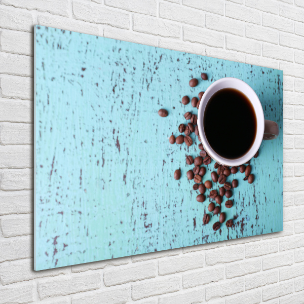 Schilderij op glas Zwarte koffie