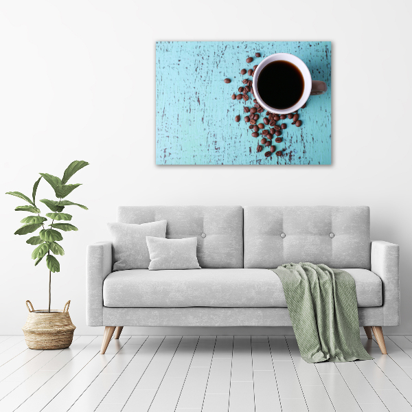 Schilderij op glas Zwarte koffie