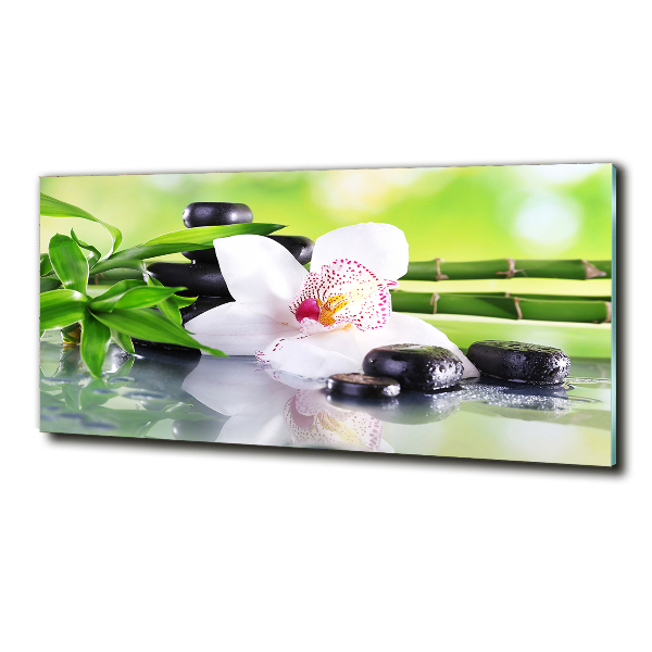 Glazen schilderij Orchidee