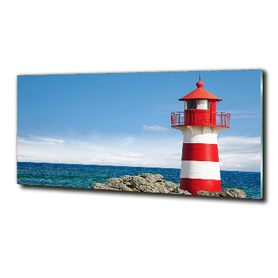 Foto schilderij op glas Vuurtoren