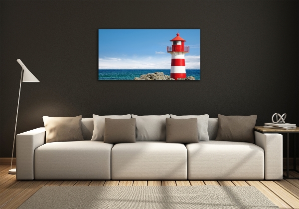 Foto schilderij op glas Vuurtoren