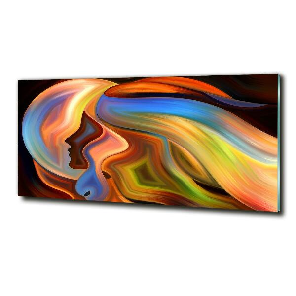 Foto schilderij op glas Abstractie