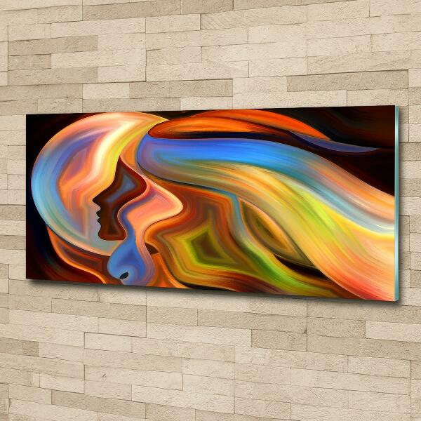 Foto schilderij op glas Abstractie