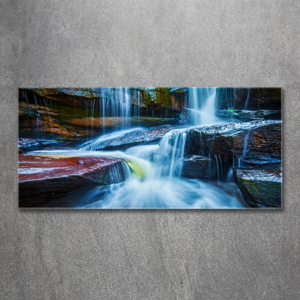 Glazen schilderij Tropische waterval