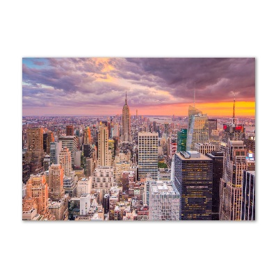 Schilderij op glas New York