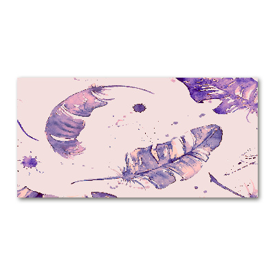 Schilderij op glas veren