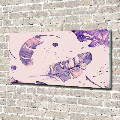 Schilderij op glas veren