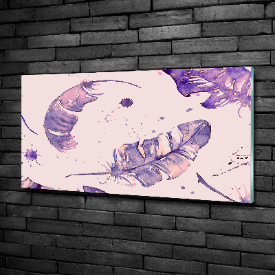 Schilderij op glas veren