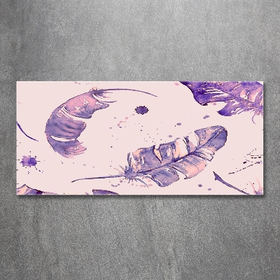 Schilderij op glas veren