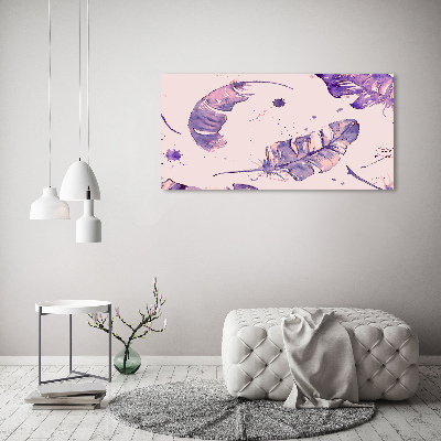 Schilderij op glas veren