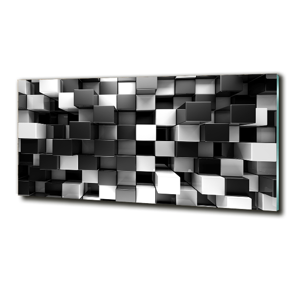 Foto schilderij op glas Kubusabstractie